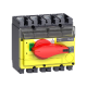 interruptor seccionador Interpact INV 160 4P punho vermelho/face frontal amarela - 31185