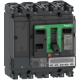 circuit breaker ComPacT NSX100R, 200 kA at 415 VAC, MicroLogic 6.2 E-M trip unit 25 A, 3 poles 3d - C10R36M025