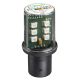 Protected LED bulb, BA 15d, green, steady light, 24 V AC/DC - DL1BDB3