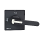 TeSys VARIO - front and black rotary handle - 1 to 3 padlocking - KAF3PZ