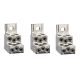 aluminium bare cable connectors, ComPact NSX, for 6 cables 1.5 mm² to 35 mm², 250 A, set of 3 parts - LV429248