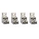 aluminium bare cable connectors, ComPact NSX, for 6 cables 1.5 mm² to 35 mm², 250 A, set of 4 parts - LV429249