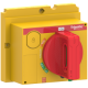 direct rotary handle, ComPacT NSX 100/160/250, red handle on yellow front, IP40 - LV429339T