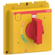 ComPacT NSX - commande rotative directe - poignée rouge-jaune pour NSX630 - LV432599T