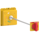 ComPacT NSX - cde rotative prolongée poignée rouge et plastron jaune pr NSX630 - LV432600T
