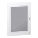 Door, PrismaSeT XS, transparent, colourless, for enclosure 4 x 24 modules - LVSXDT424