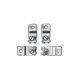 Stainless stell wall mounting lugs (set of 4 +fixings) for PLS box - NSYPF27X