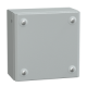 Industriële doos - Volle deur - 150x150x80mm - IP66 - IK10 - Metaal - RAL7035 - NSYSBM15158