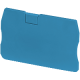 END COVER, 2PTS, 2,2MM WIDTH, BLUE, FOR SPRING TERMINALS NSYTRR22, NS - NSYTRACR22BL