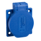 PratiKa socket - blue - 2P + E - 10/16 A - 250 V - German - IP54 - flush - side - PKS52B