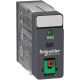 Interface plug-in relay, 5 A, 2 CO, lockable test button, LED, 24 V AC - RXG22B7