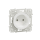 Odace, 1 socket-outlet, 2P, shuttered, 16 A, white - S520033