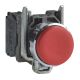 red projecting complete pushbutton Ø22 spring return 1NC 
