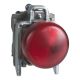 Harmony XB4 - ATEX D, Pilot light, metal, red, Ø22, plain lens with integral LED, 24 V AC/DC, ATEX - XB4BVB4EX