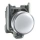 Pilot light, metal, white, Ø22, plain lens with integral LED, 230...240 VAC - XB4BVM1