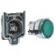Illuminated push button, Harmony XB4, green flush complete illum pushbutton Ø22 mm spring return 1 NO 24 V - XB4BW33B1