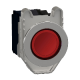 Harmony XB4, Illuminated push button flush mounted, metal, red, Ø30, integral LED, 24V AC/DC 1 NO + 1 NC - XB4FW34B5