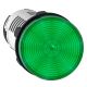 Monolithic pilot light, plastic, green, Ø22, integral LED, 230…240 V AC - XB7EV03MP