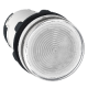 Pilot light, Harmony XB7, round Ø22 mm, clear, bulb BA 9 s, 230 V, screw clamp terminals - XB7EV77P