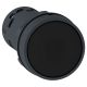 Push button, Harmony XB7, black flush pushbutton Ø22 mm, push to release 1NO+1NC screw clamp terminals - XB7NH25