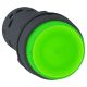 Illuminated push button, Harmony XB7, ILLUM PB LED Latch 1 NO Green 24 V - XB7NJ03B1