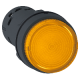 Harmony XB7, Monolithic illuminated push button, plastic, orange, Ø22, integral LED, spring return, 24 V AC/DC, 1 NO - XB7NW35B1