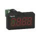 Harmony XB5, Digital panel meter, plastic, black, Ø22, 4 digit red LED display, 4...20 mA input - XBH1AA0R4