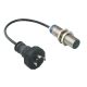 inductive sensor XS6 M18 - L62mm - brass - Sn8mm - 24..240VAC/DC - DIN 0.15m - XS618B1MAL01C