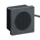 Editable voice alarms, black, mounting 96 mm DIN rail, PNP, 12...24V DC - XVSV9BBP
