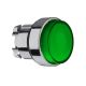 green projecting illuminated pushbutton head Ø22 push-push for integral LED - ZB4BH33