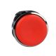 red projecting pushbutton head Ø22 spring return unmarked - ZB4BL4