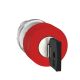 Harmony XB4 - tête bouton arrêt urgence - Ø30 - à clé 455 - rouge