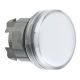 Head for pilot light, Harmony XB4, white Ø22 mm plain lens integral LED - ZB4BV013E