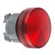 Head for pilot light, Harmony XB4, red Ø22 mm plain lens integral LED - ZB4BV043E