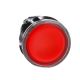 red flush illuminated pushbutton head Ø22 spring return for integral LED - ZB4BW343