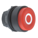 Projecting push button head Ø40, plastic, red, Ø22, spring return, marked O - ZB5AL432
