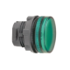 Testa lampada spia Ø22 - circolare - gemme striate verde - ZB5AV033S