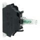 white light block for head Ø22 integral LED 24V spring clamp terminals - ZBVB15