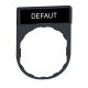 legend holder 30 x 40 mm with legend 8 x 27 mm with marking DEFAUT - ZBY2134