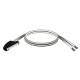 Cable – terminal de 40 vias – ficha 2 x HE10- para E/S M340 – 0,5 m - BMXFCC053