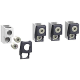 aluminium bare cable connectors, ComPact NSX, EasyPact CVS, for 2 cables 35 mm² to 240 mm², 630 A, set of 4 parts - LV432482
