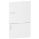 Pragma - mini coffret encastré - 1x4 mod. - portillon opaque blanc - born. Terre - MIP21104