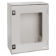 wall-mounting enclosure polyester monobloc IP66 H430xW330xD200mm glazed door - NSYPLM43TG