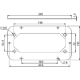 Spacial - plaque passe-câbles - 1xFL21 - pour coffret S3D - acier - 245x130mm  - NSYTLCFL