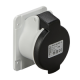 PratiKa socket - screw - straight - 16A - 3P + N + E - 480...500 V AC - panel - PKF16G445