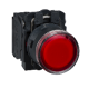 Harmony XB5, Illuminated push button, plastic, flush, red, Ø22, spring return, 230...240 V AC, 1 NO + 1 NC - XB5AW34M5