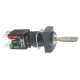 black complete rectang selector switch Ø16 2-position stay put 1NO+1NC Ronis 200 - XB6DGC5B