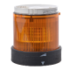 Illuminated unit for modular tower lights, plastic, orange, Ø70, flashing, for bulb or LED, 24 V AC, 24...48 V DC - XVBC4B5