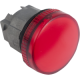 red pilot light head Ø22 with plain lens for BA9s bulb - ZB4BV04