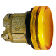 Testa lampada spia Ø22 gemme lisce gialle - ZB4BV05